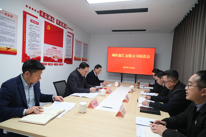 市國(guó)資委黨委書(shū)記、主任楊毅到鑫匯金服公司調(diào)研